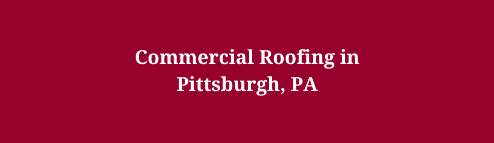 Commercial Roofing in Pittsburgh, PA