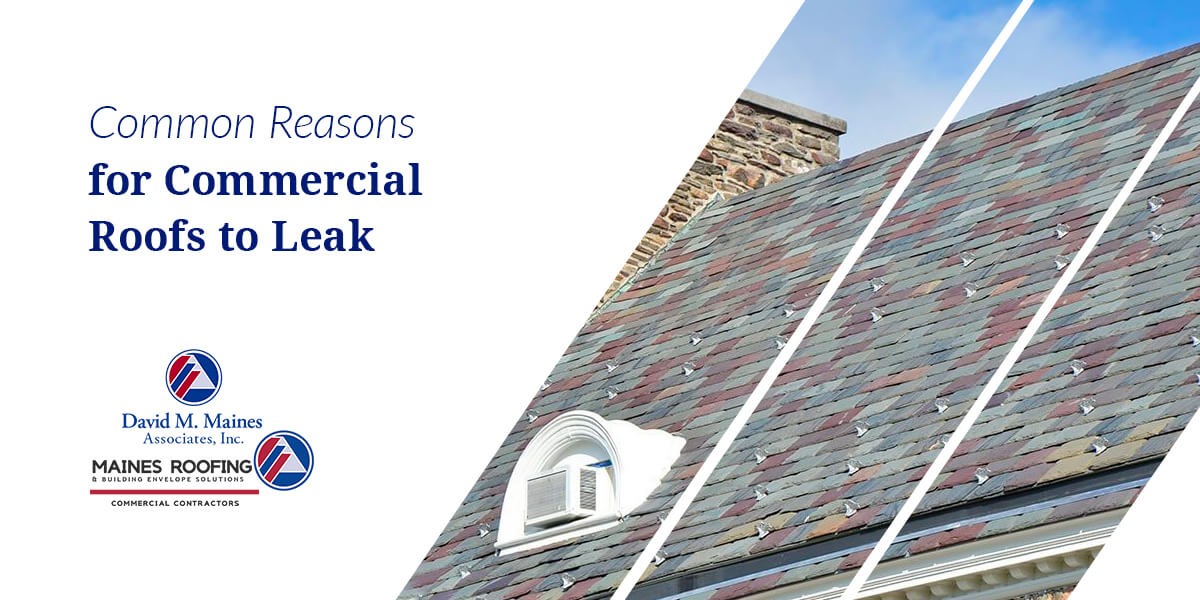 Common reasons for commercial roofs to leak